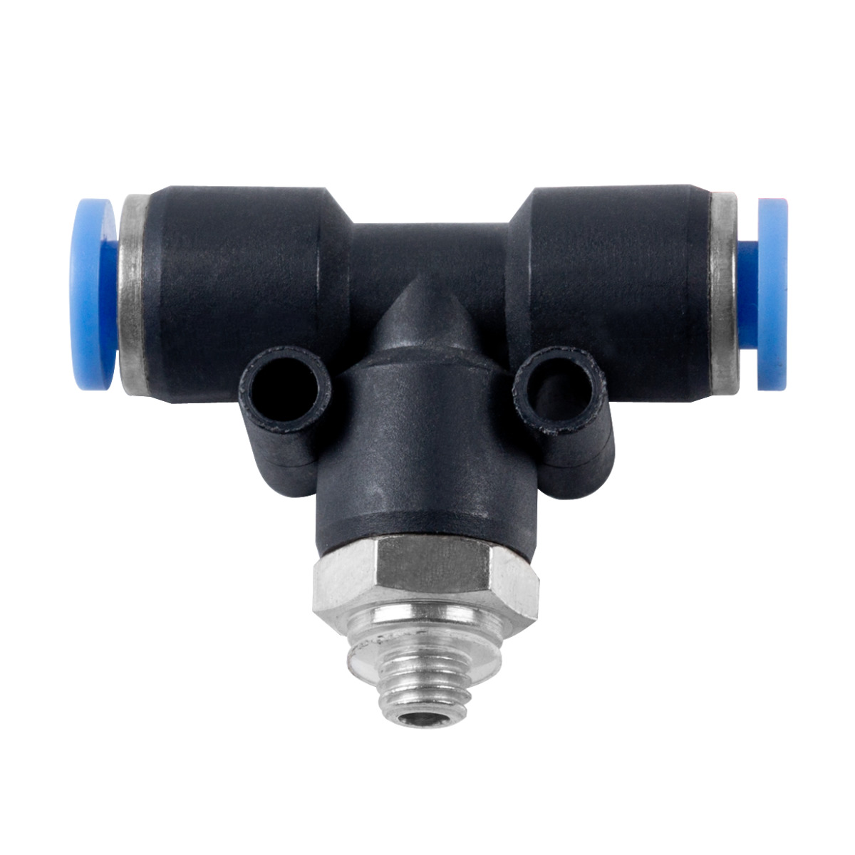 AIRCRAFT Push-in-Stecker M5 AG x 4 mm, T-Stück, 15 bar AIRCRAFT Push-in-Stecker M5 AG x 4 mm, T-Stück, 15 bar