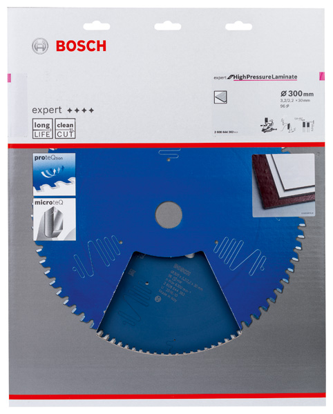 BOSCH Expert for High Pressure Laminate Kreissägeblatt 300x30-96