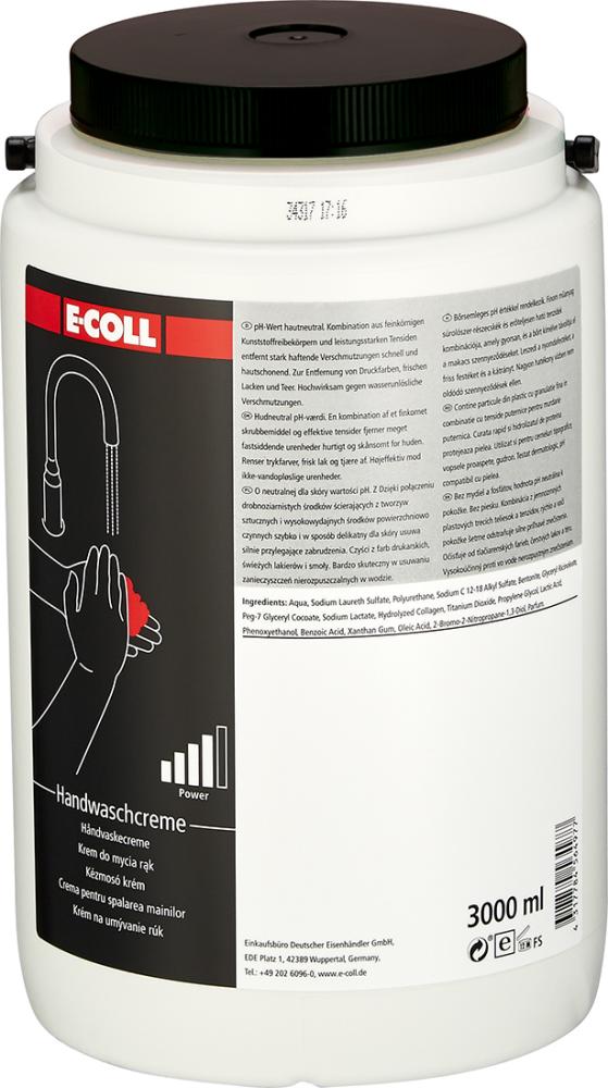 Handwaschcreme 3L Rundbehälter E-COLL Handwaschcreme 3L Rundbehälter E-COLL