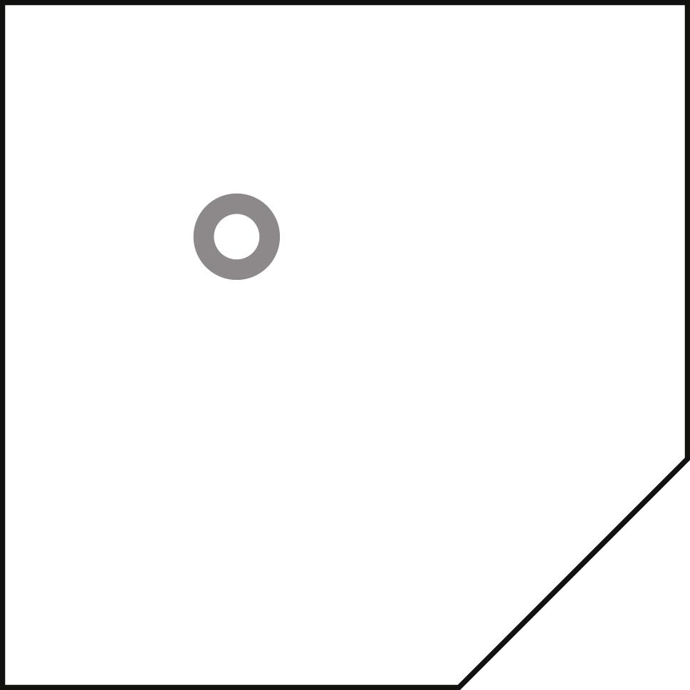 N.A. Trapezeckplatte 1200x1200 mm Nussbaum