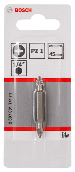 BOSCH Doppelklingenbit, PZ1, PZ1, 45 mm