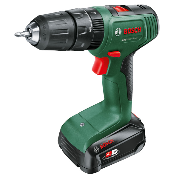 BOSCH Akku-Bohrschrauber EasyImpact 18V-40, 1 x Akku PBA 18V 2.0Ah BOSCH Akku-Bohrschrauber EasyImpact 18V-40, 1 x Akku PBA 18V 2.0Ah