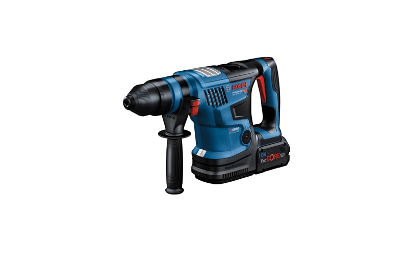 BOSCH Akku-Bohrhammer GBH 18V-34 CF mit 2x 5,5 Ah Akku ProCORE18V, Tiefenanschlag