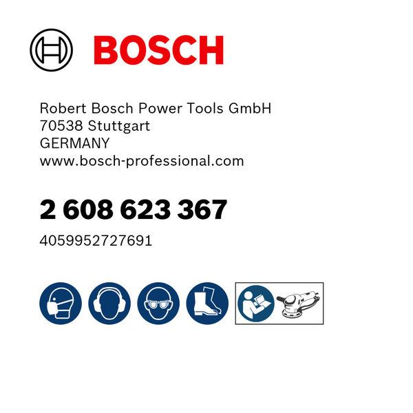 BOSCH Polierschwamm-Set, 125 mm, 2-tlg