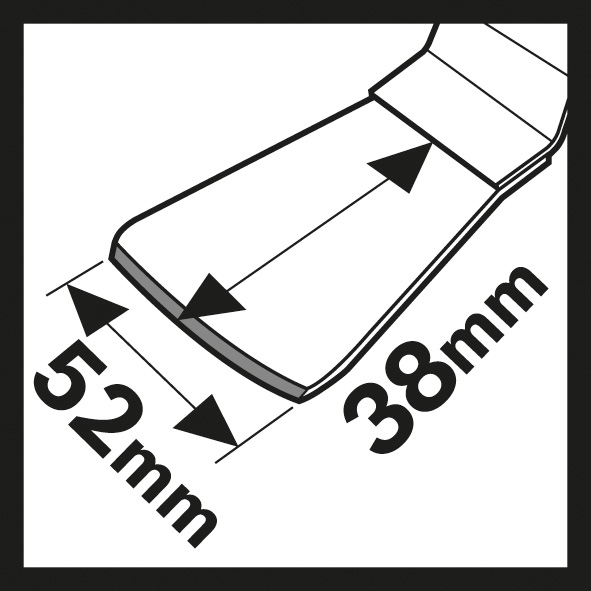 BOSCH HCS Schaber ATZ 52 SFC, flexibel, 52 x 38 mm, 10er-Pack BOSCH HCS Schaber ATZ 52 SFC, flexibel, 52 x 38 mm, 10er-Pack