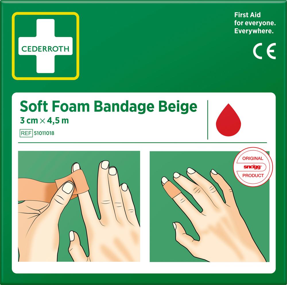 CEDERROTH Schaumbandage 3cm x 4,5m