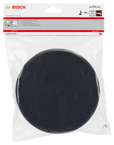 BOSCH Schaumstoffscheibe extraweich 170 mm, schwarz
