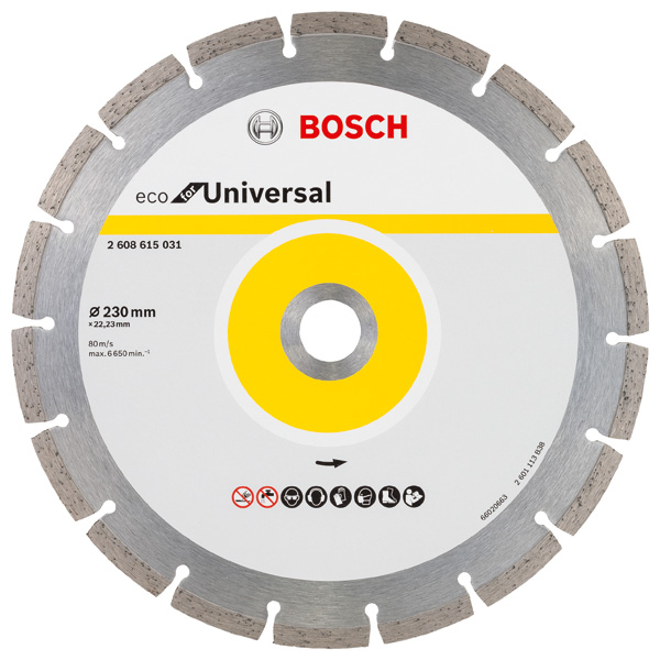 BOSCH Diamanttrennscheibe Eco For Universal, D: 230 mm BOSCH Diamanttrennscheibe Eco For Universal, D: 230 mm