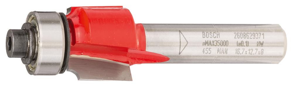BOSCH Abrundfräser Expert for Wood, 8 mm, D 16,7 mm, R1 2 mm, L 12,7 mm, G 55 mm BOSCH Abrundfräser Expert for Wood, 8 mm, D 16,7 mm, R1 2 mm, L 12,7 mm, G 55 mm