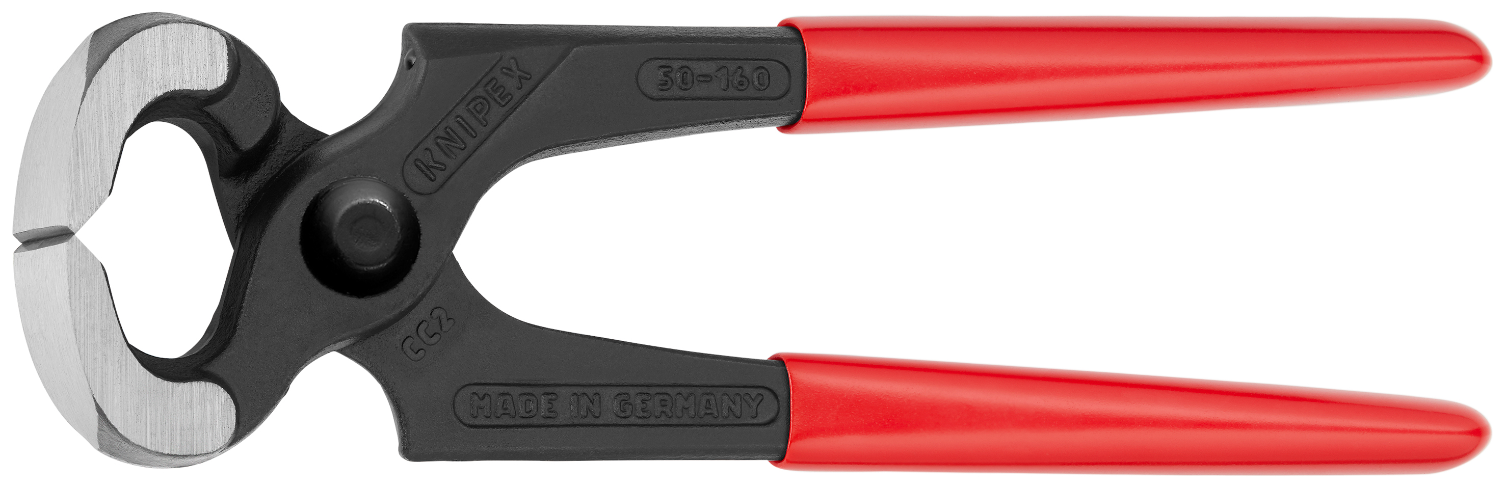 KNIPEX KNIPEX 50 01 160 Kneifzange 160 mm schwarz atramentiert mit Kunststoff überzogen poliert