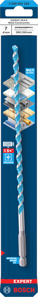 BOSCH EXPERT HEX-9 Multi Construction Bohrer, 7 x 200 x 250 mm BOSCH EXPERT HEX-9 Multi Construction Bohrer, 7 x 200 x 250 mm