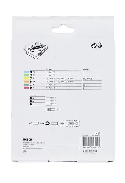 BOSCH Extra Hard Schrauberbit-Set, Auststeller, 44+1-tlg. BOSCH Extra Hard Schrauberbit-Set, Auststeller, 44+1-tlg.