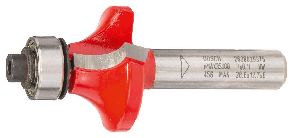 BOSCH Abrundfräser Expert for Wood, 8 mm, D 28,6 mm, R1 8 mm, L 12,7 mm, G 55 mm BOSCH Abrundfräser Expert for Wood, 8 mm, D 28,6 mm, R1 8 mm, L 12,7 mm, G 55 mm
