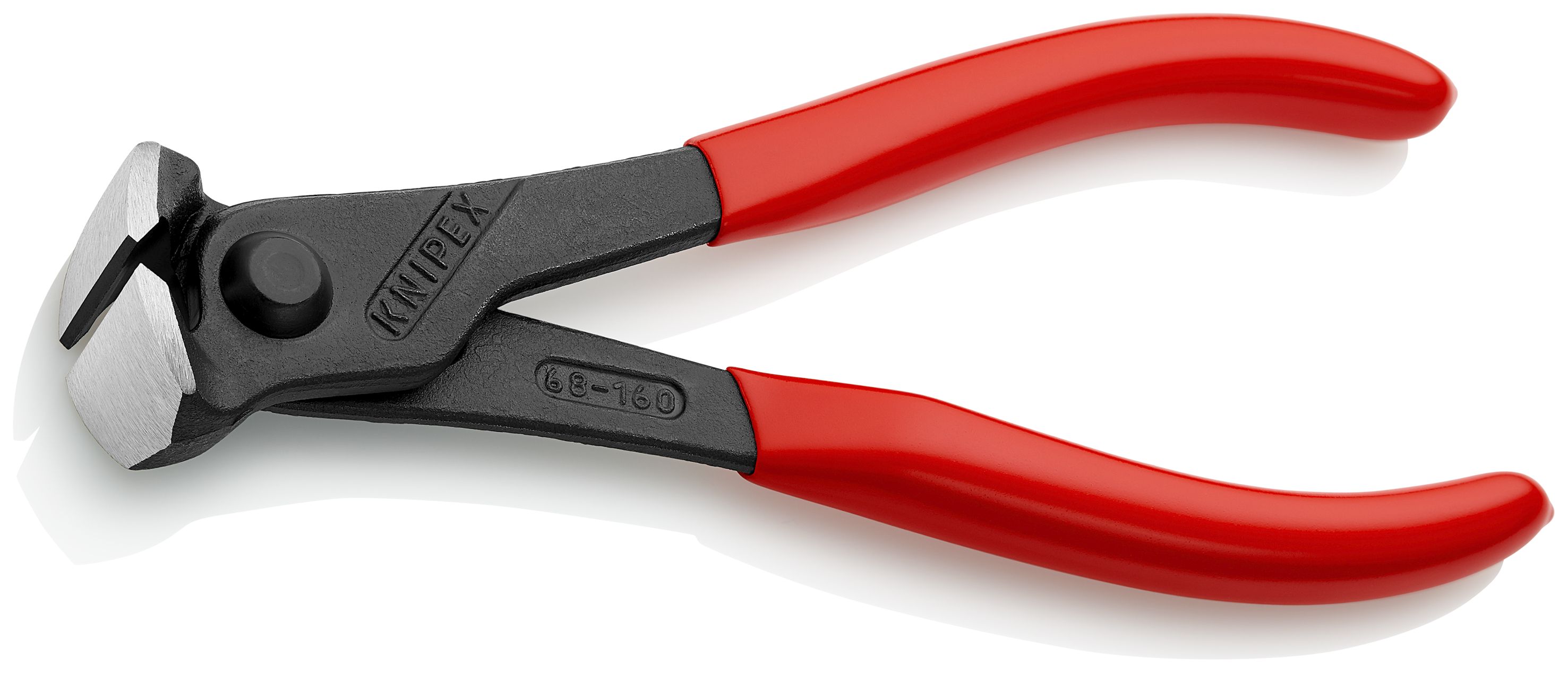 KNIPEX KNIPEX 68 01 160 Vornschneider 160 mm schwarz atramentiert mit Kunststoff überzogen poliert