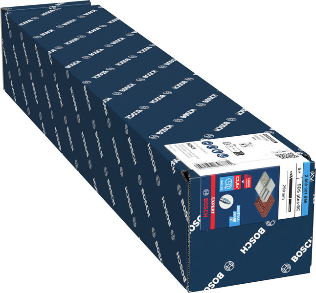 BOSCH EXPERT SDS plus-8C Spitzmeißel, 40 x 250 mm, 5 -tlg.