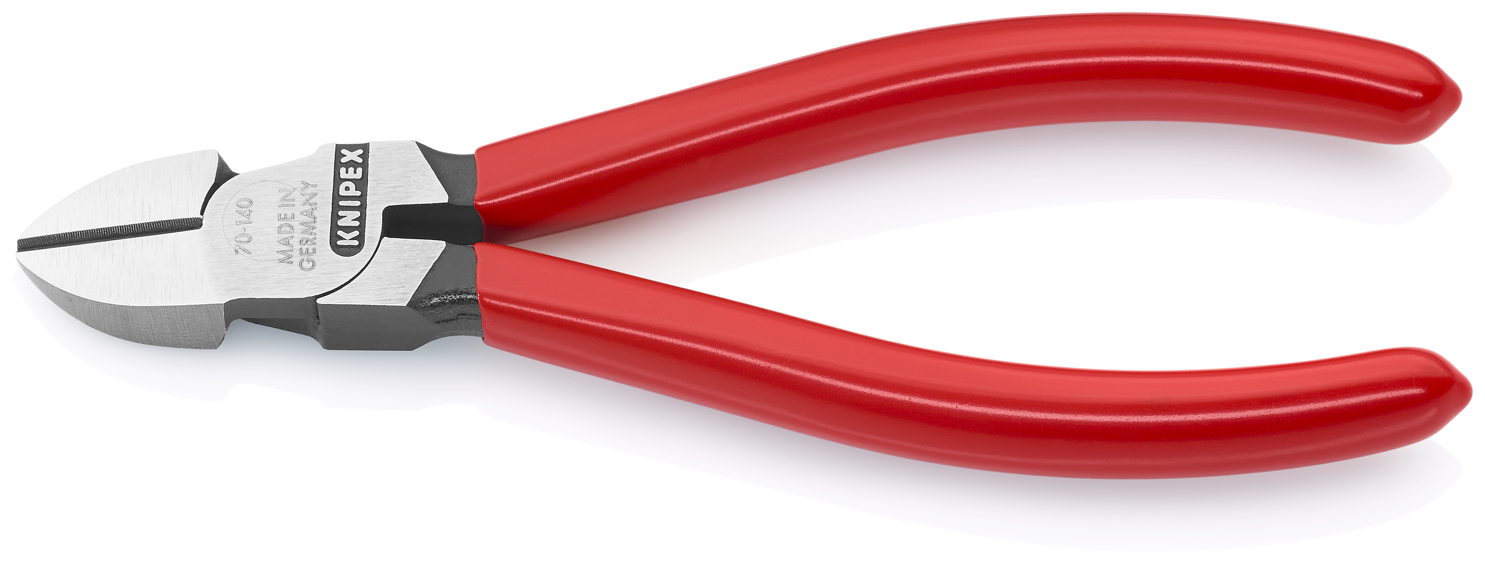 KNIPEX KNIPEX 70 01 140 Seitenschneider 140 mm schwarz atramentiert mit Kunststoff überzogen poliert KNIPEX KNIPEX 70 01 140 Seitenschneider 140 mm schwarz atramentiert mit Kunststoff überzogen poliert