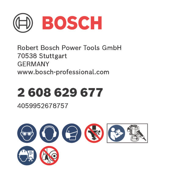 BOSCH PRO Bündigfräser mit obenliegendem Führungskugellager, Ø16 x L25,4, Schaft 8 mm