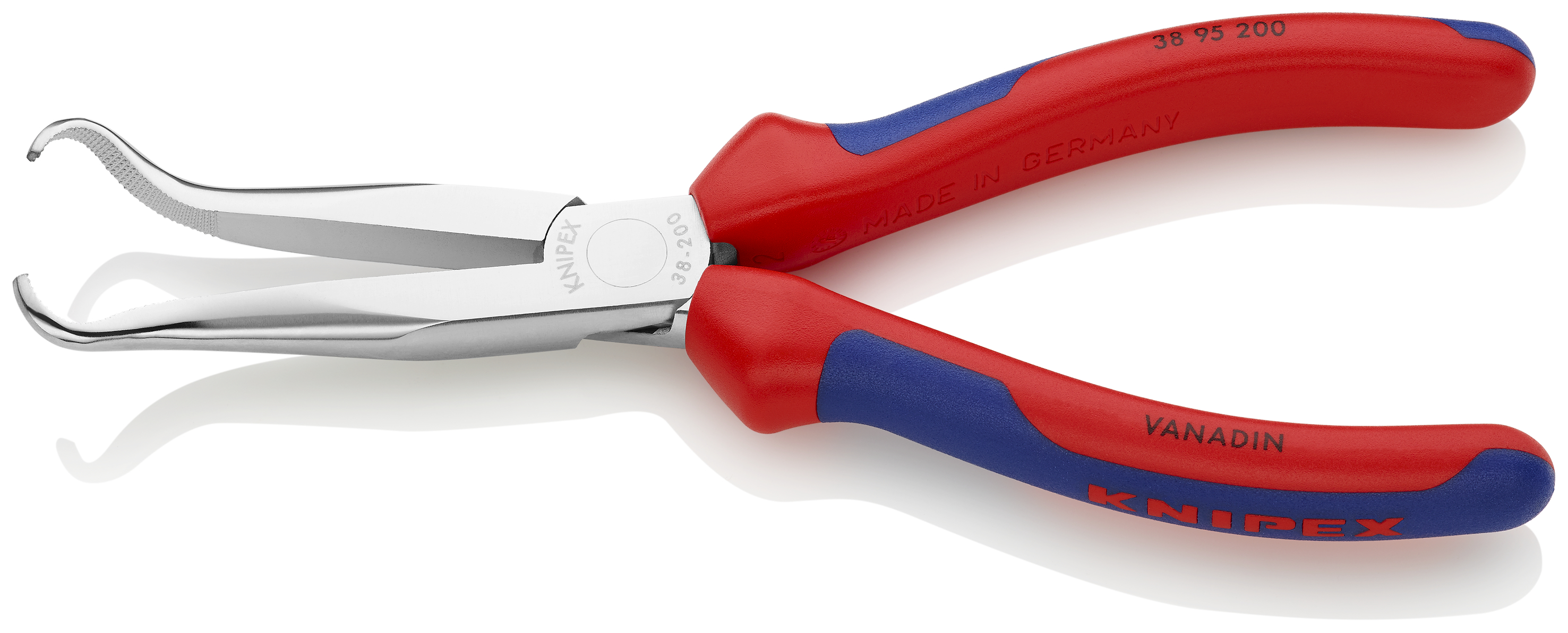 KNIPEX KNIPEX 38 95 200 Mechanikerzange 200 mm verchromt mit Mehrkomponenten-Hüllen