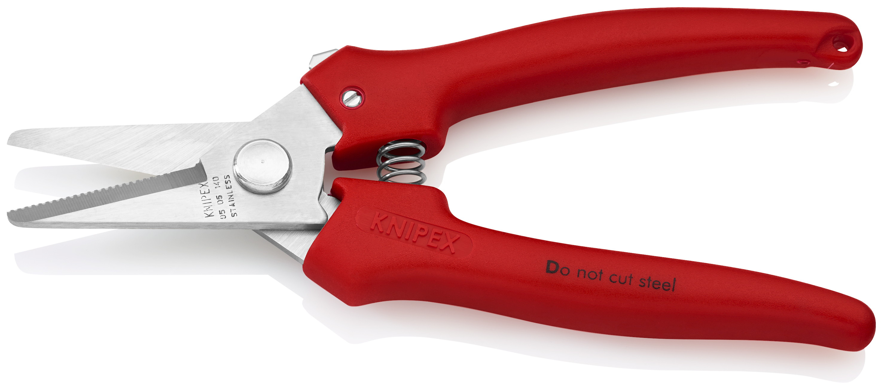 KNIPEX KNIPEX 95 05 140 Kombischere 140 mm mit Kunststoff umspritzt poliert