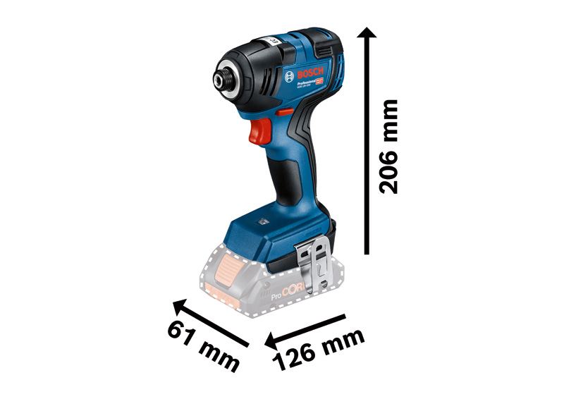 BOSCH Akku-Drehschlagschrauber GDR 18V-200, 2 x Akku GBA 18V 4.0Ah in L-Case BOSCH Akku-Drehschlagschrauber GDR 18V-200, 2 x Akku GBA 18V 4.0Ah in L-Case