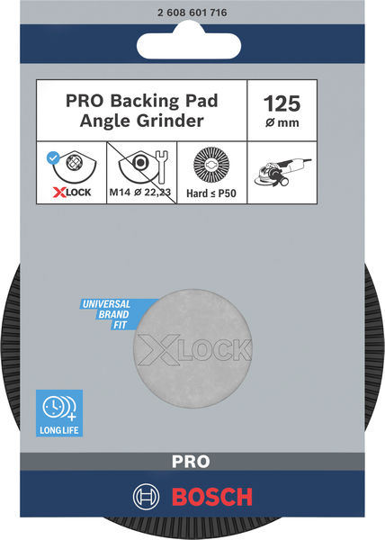 BOSCH X-LOCK Stützteller 125 mm hart