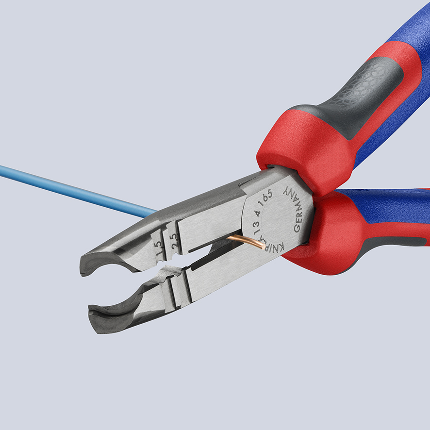 KNIPEX KNIPEX 13 42 165 Abmantelungszange 165 mm schwarz atramentiert mit Comfort-Griffen poliert