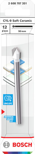 BOSCH CYL-9 Soft Ceramic Bohrer, 12 x 90 mm