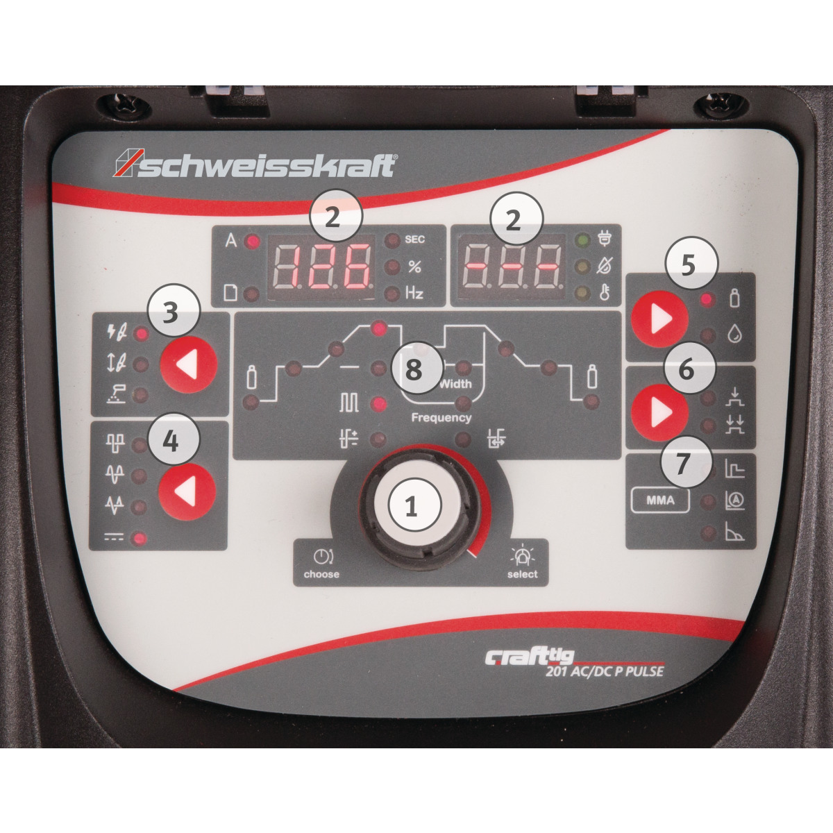 STÜRMER Tragbarer WIG AC/DC Inverter Schweisskraft CRAFT-TIG 201 AC/DC P PULSE STÜRMER Tragbarer WIG AC/DC Inverter Schweisskraft CRAFT-TIG 201 AC/DC P PULSE
