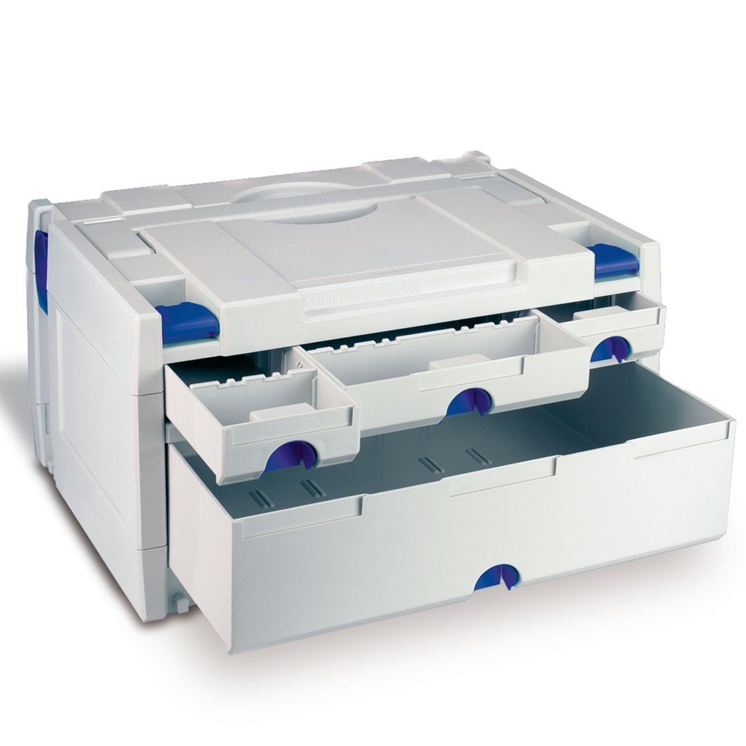 TANOS Schubladen-systainer III Variante 1 lichtgrau (RAL 7035)