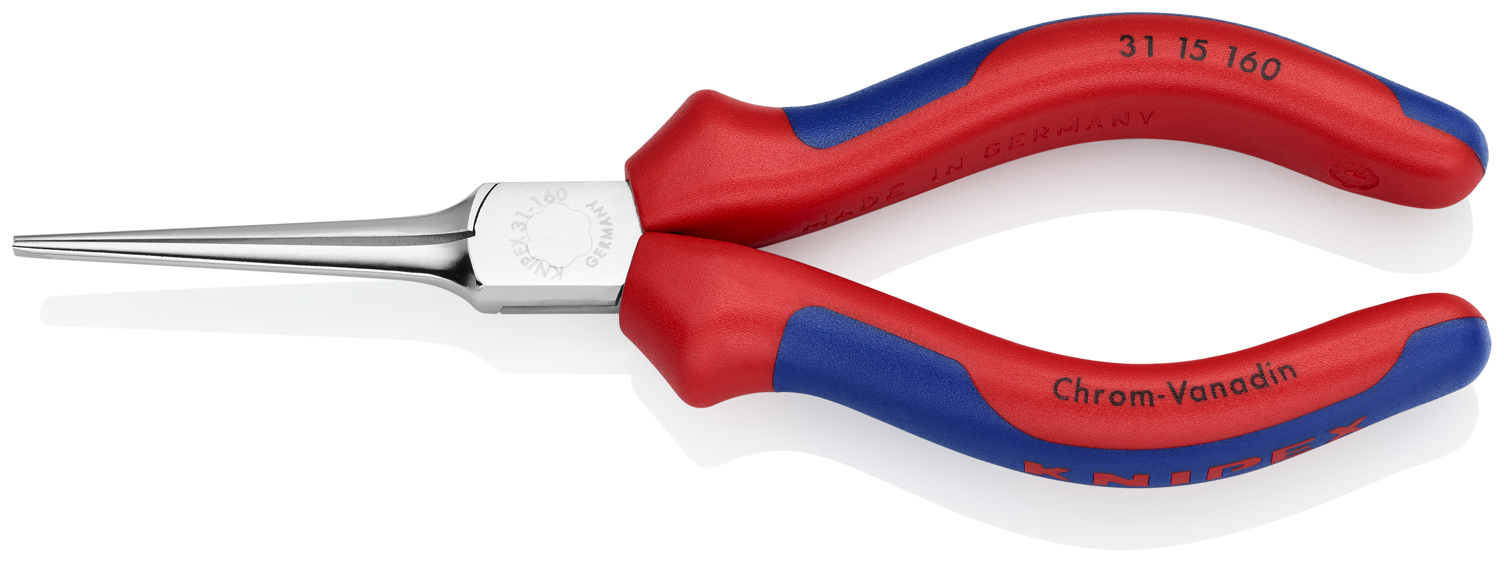 KNIPEX KNIPEX 31 15 160 Greifzange (Nadelzange) 160 mm verchromt mit Mehrkomponenten-Hüllen KNIPEX KNIPEX 31 15 160 Greifzange (Nadelzange) 160 mm verchromt mit Mehrkomponenten-Hüllen