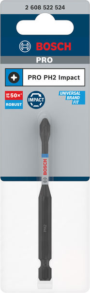 BOSCH PRO Phillips Impact Bit, PH2, 90 mm BOSCH PRO Phillips Impact Bit, PH2, 90 mm