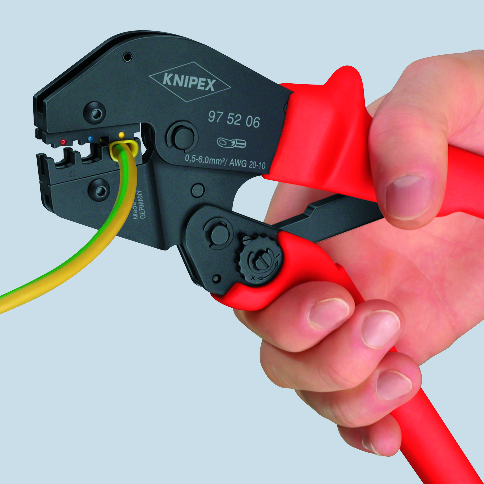 KNIPEX KNIPEX 97 52 06 SB Crimpzange auch für Zweihandbedienung 250 mm brüniert mit rutschhemmenden Kunststoff-Hüllen brüniert KNIPEX KNIPEX 97 52 06 SB Crimpzange auch für Zweihandbedienung 250 mm brüniert mit rutschhemmenden Kunststoff-Hüllen brüniert