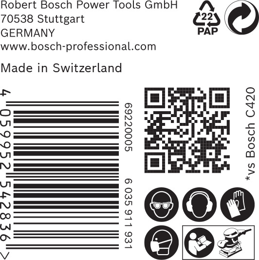 BOSCH EXPERT C470 Schleifblatt, 115x230mm, K100, 14 Löcher, 50-tlg. BOSCH EXPERT C470 Schleifblatt, 115x230mm, K100, 14 Löcher, 50-tlg.