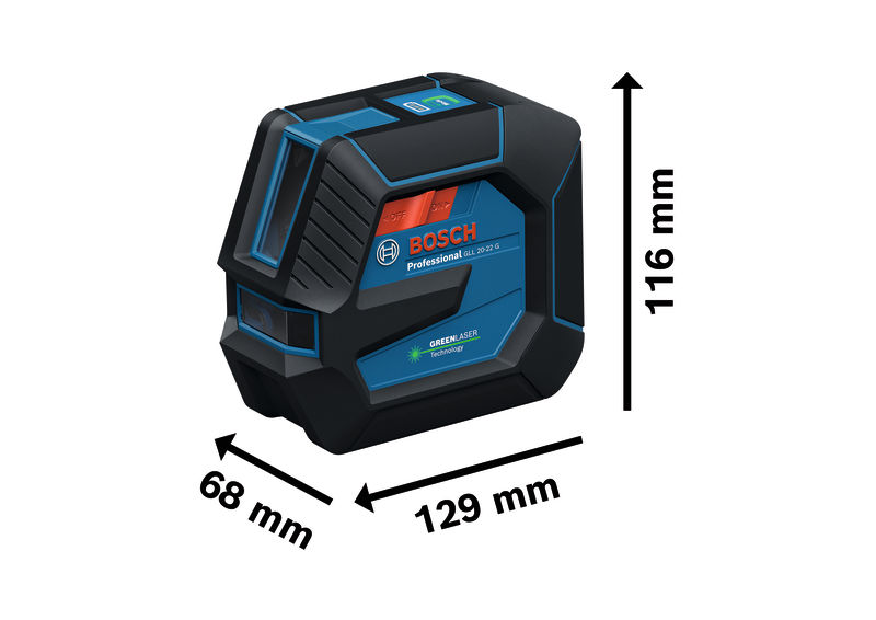 BOSCH Linienlaser GLL 20-22 G, Baustativ BT 150 Professional BOSCH Linienlaser GLL 20-22 G, Baustativ BT 150 Professional