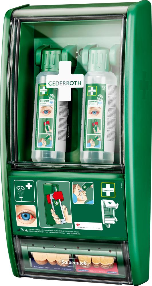 CEDERROTH Augenspülstation, inkl. 2 x 500ml Flaschen CEDERROTH Augenspülstation, inkl. 2 x 500ml Flaschen