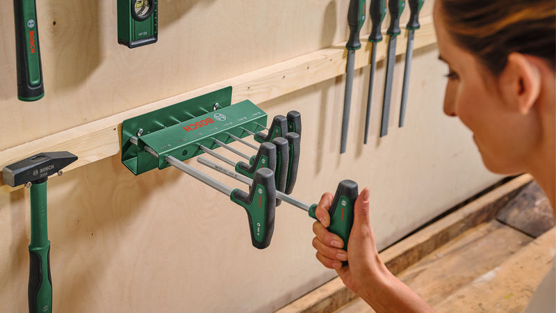 BOSCH Handwerkzeuge Sechskantschraubendreher-Set mit T-Griff 7-teilig