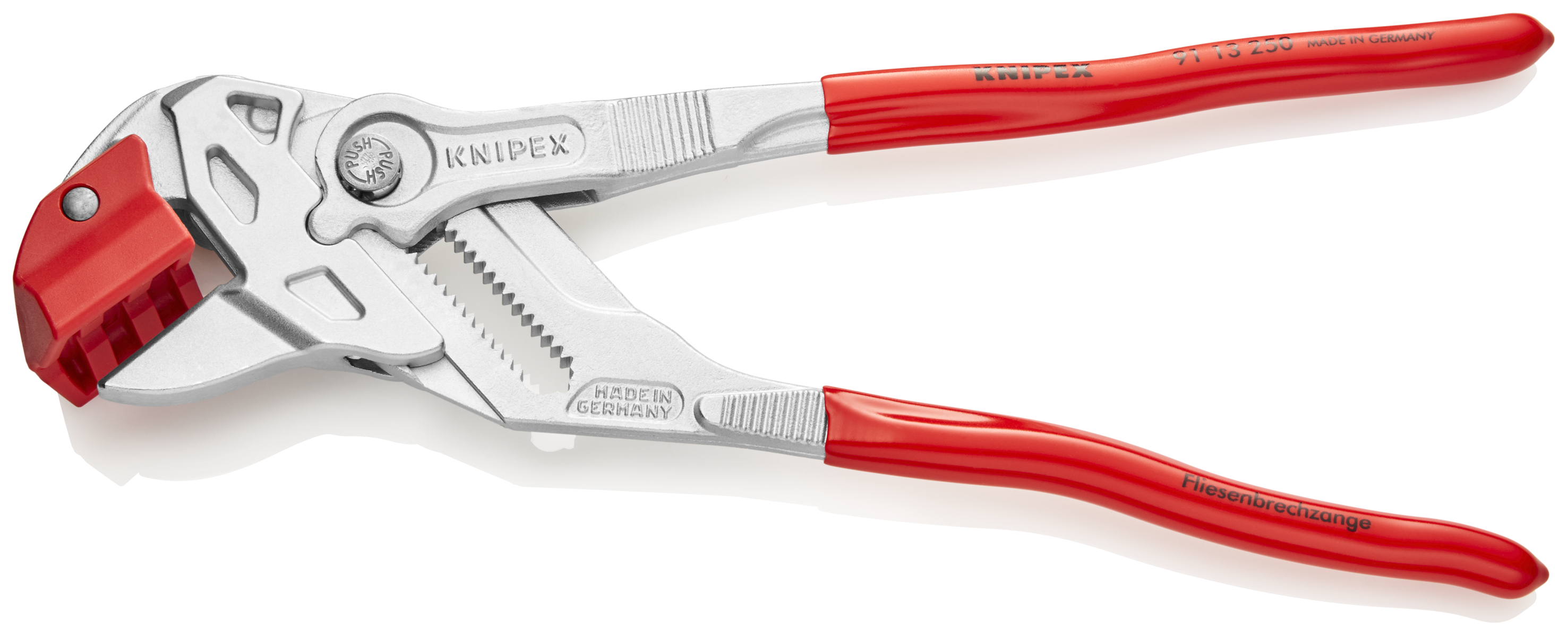 KNIPEX KNIPEX 91 13 250 Fliesenbrechzange 250 mm verchromt mit Kunststoff überzogen KNIPEX KNIPEX 91 13 250 Fliesenbrechzange 250 mm verchromt mit Kunststoff überzogen