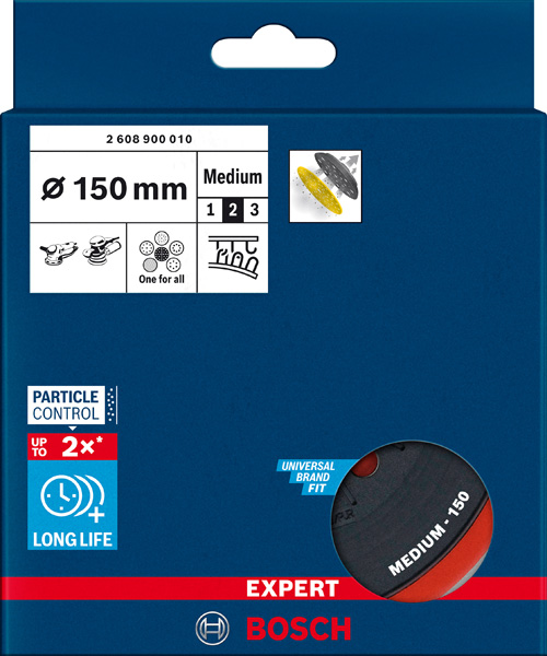 BOSCH EXPERT Multi-Loch-Schleifteller für Bosch, 150 mm, mittel