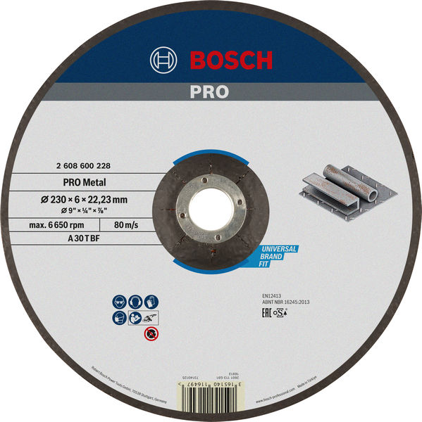BOSCH Schruppscheibe gekröpft Expert for Metal