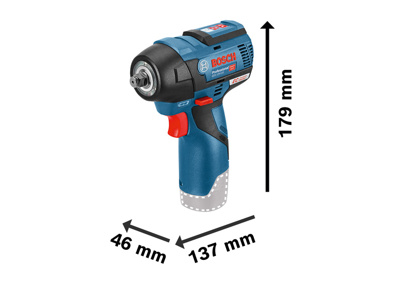 BOSCH Akku-Drehschlagschrauber GDS 12V-115, 2 x Akku GBA 12V 3.0Ah in L-BOXX