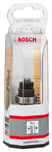 BOSCH Schaft für Scheibenfräse mit Führungskugellager, 8 mm, D 22 mm, G 60,3 mm