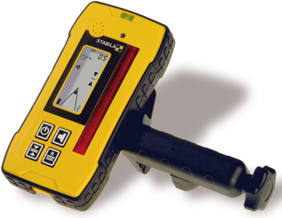 STABILA Empfänger REC 300 Digital, Receiver für Rotationslaser mit roten Laserstrahlen, Referenzabweichung in mm