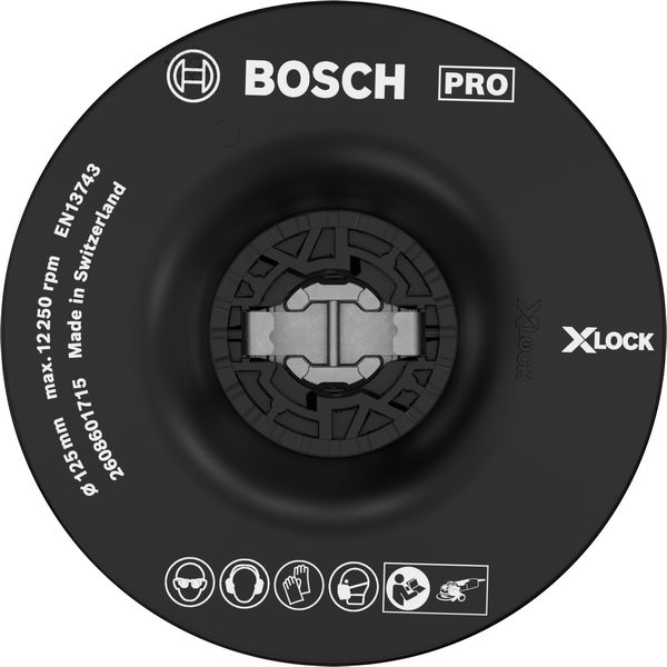 BOSCH X-LOCK Stützteller 125 mm mittelhart