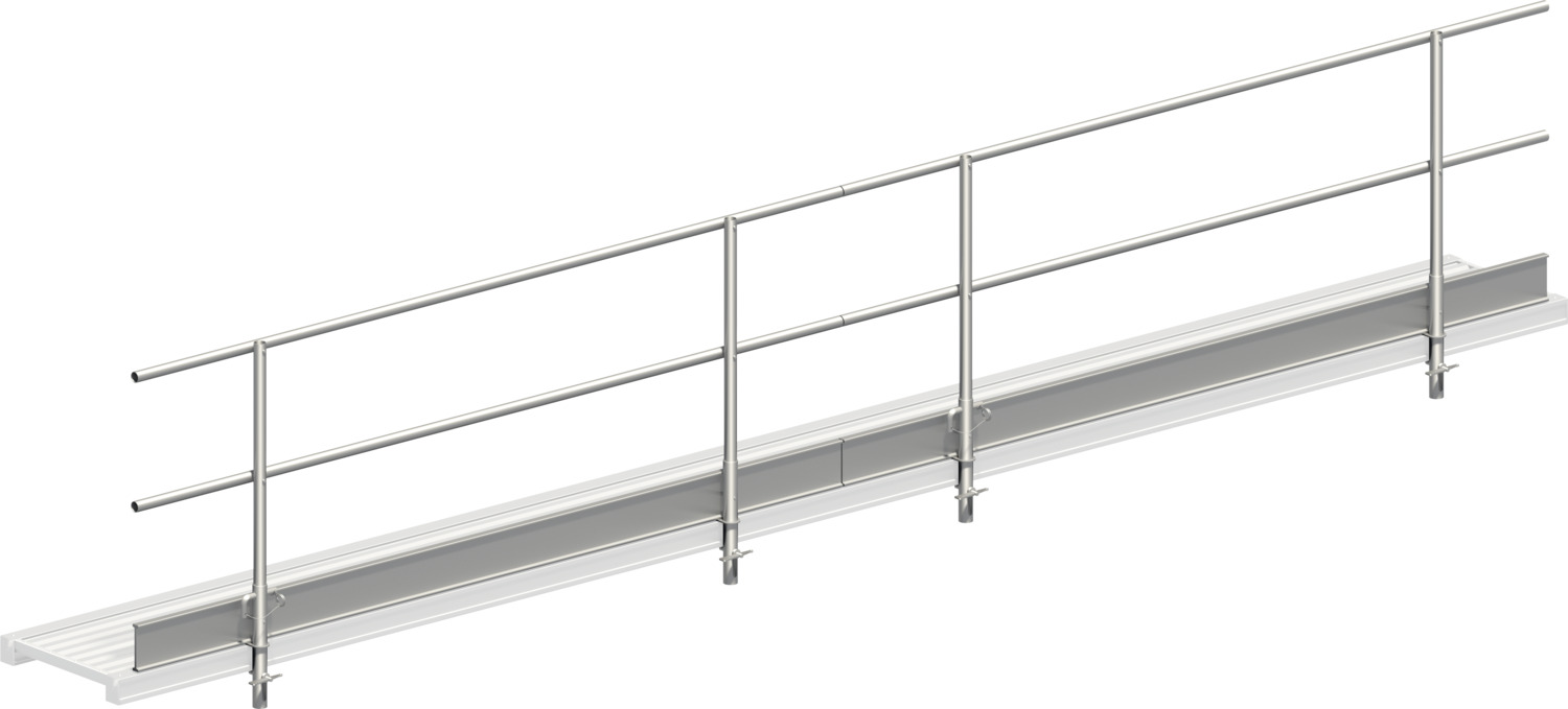 LAYHER Dreiteiliger Seitenschutz für Alu-Steg 600 LAYHER Dreiteiliger Seitenschutz für Alu-Steg 600