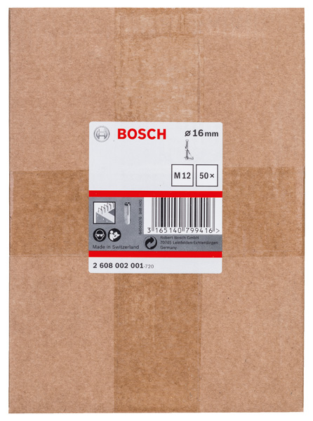 BOSCH Dübel 16 mm, 50 Stk. BOSCH Dübel 16 mm, 50 Stk.