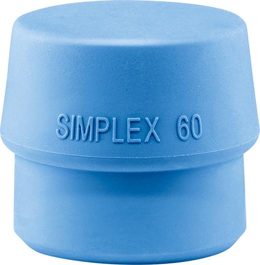 HALDER Simplex-Einsatz TPE-soft, blau, Ø60mm