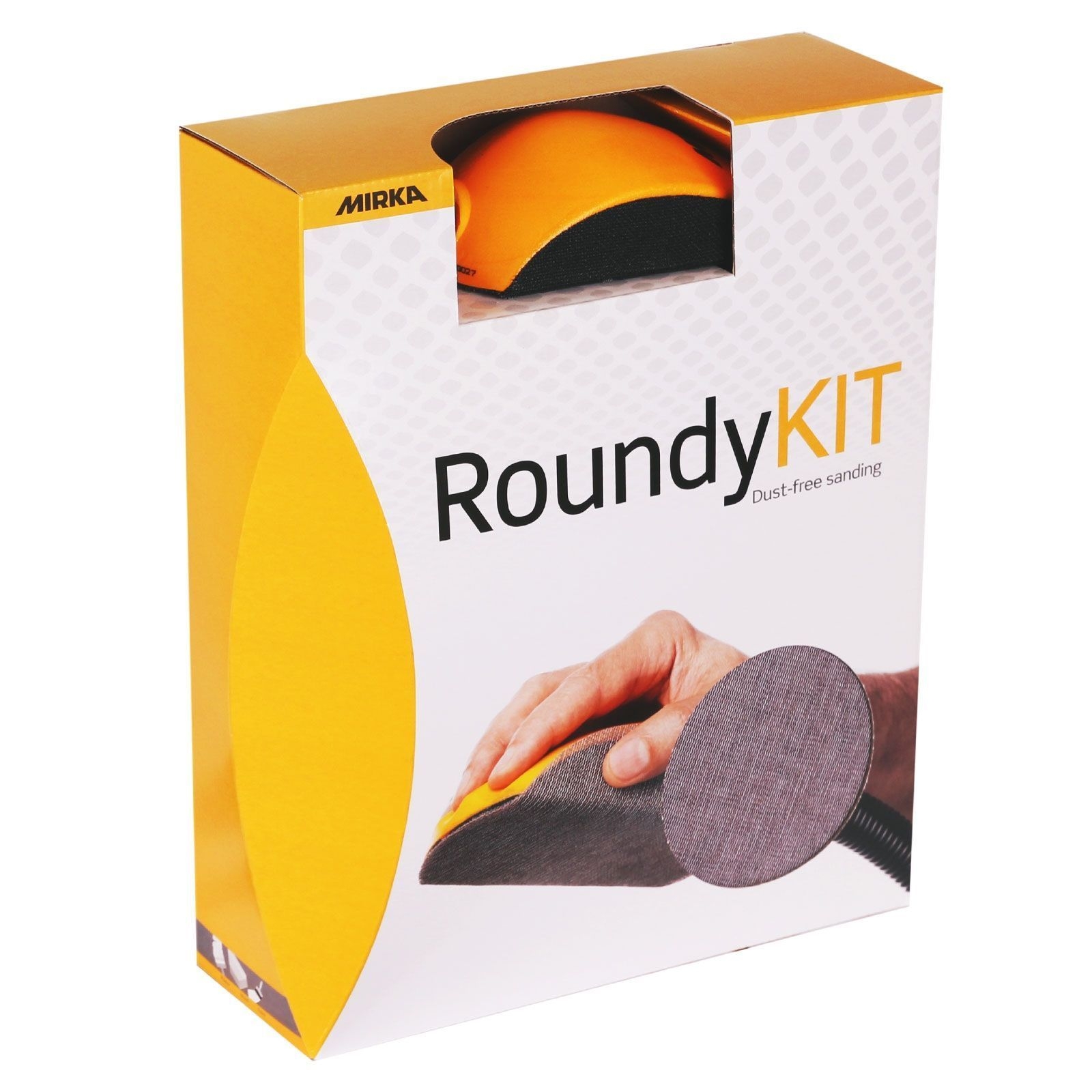 MIRKA Roundy-Kit mit Absaugschlauch und Abranet MIRKA Roundy-Kit mit Absaugschlauch und Abranet