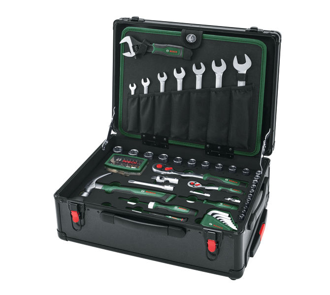 BOSCH Handwerkzeuge Rollwerkzeugkoffer-Set 119-teilig
