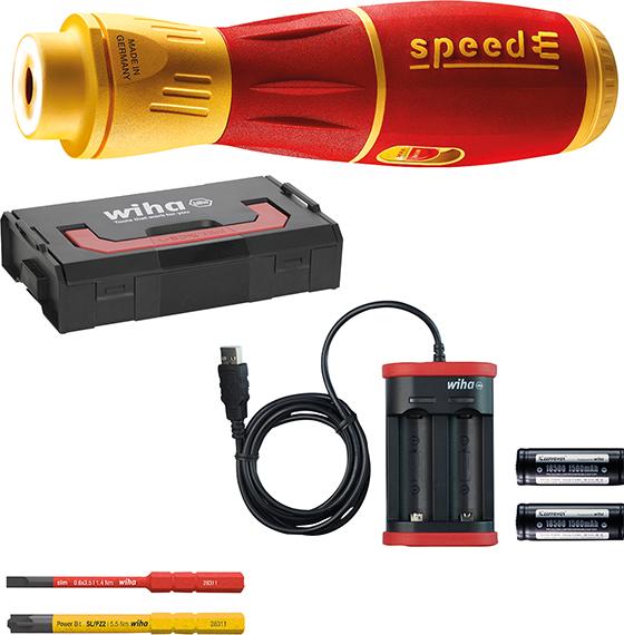 WIHA E-Schraubendreher speedE® II electric 7-tlg mit slimBits, Batterien und USB-Ladegerät in L-Boxx Mini WIHA E-Schraubendreher speedE® II electric 7-tlg mit slimBits, Batterien und USB-Ladegerät in L-Boxx Mini