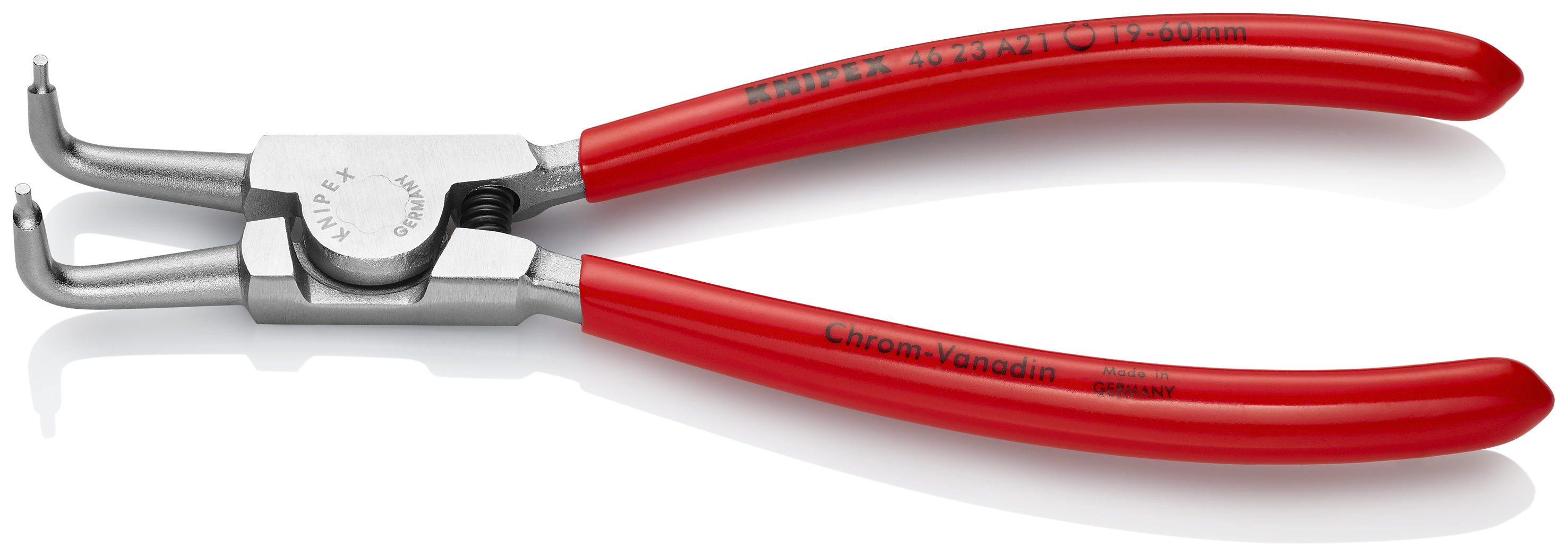 KNIPEX KNIPEX 46 23 A21 Sicherungsringzange für Außenringe auf Wellen 170 mm verchromt mit Kunststoff überzogen